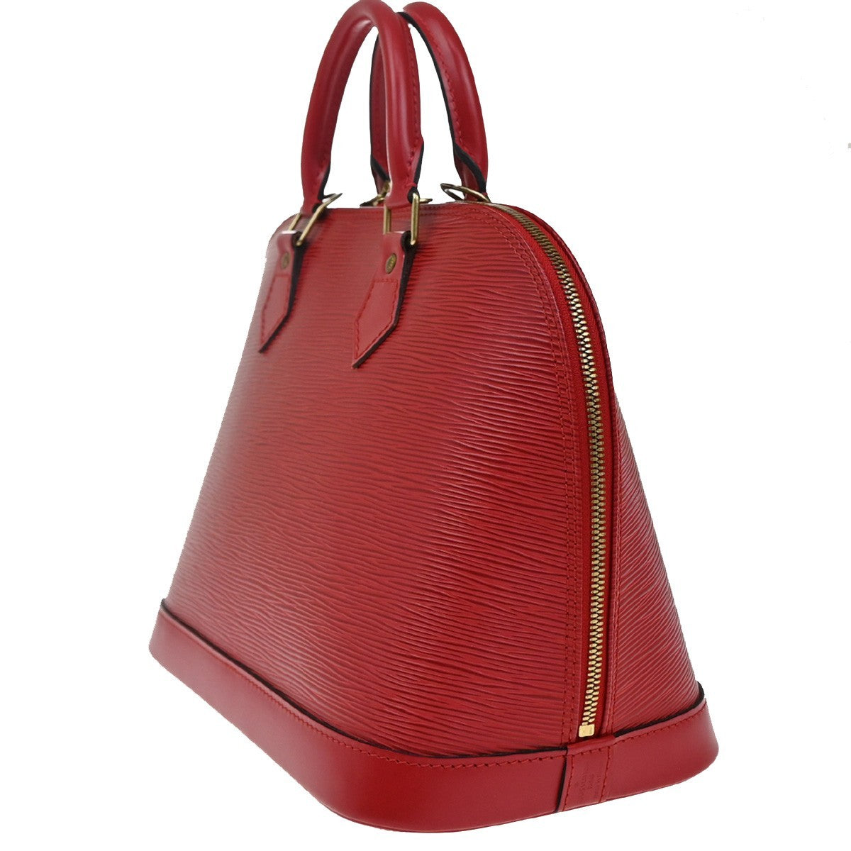 Louis Vuitton Alma Handbag Epi Leather, RED, LEATHER, Handbag