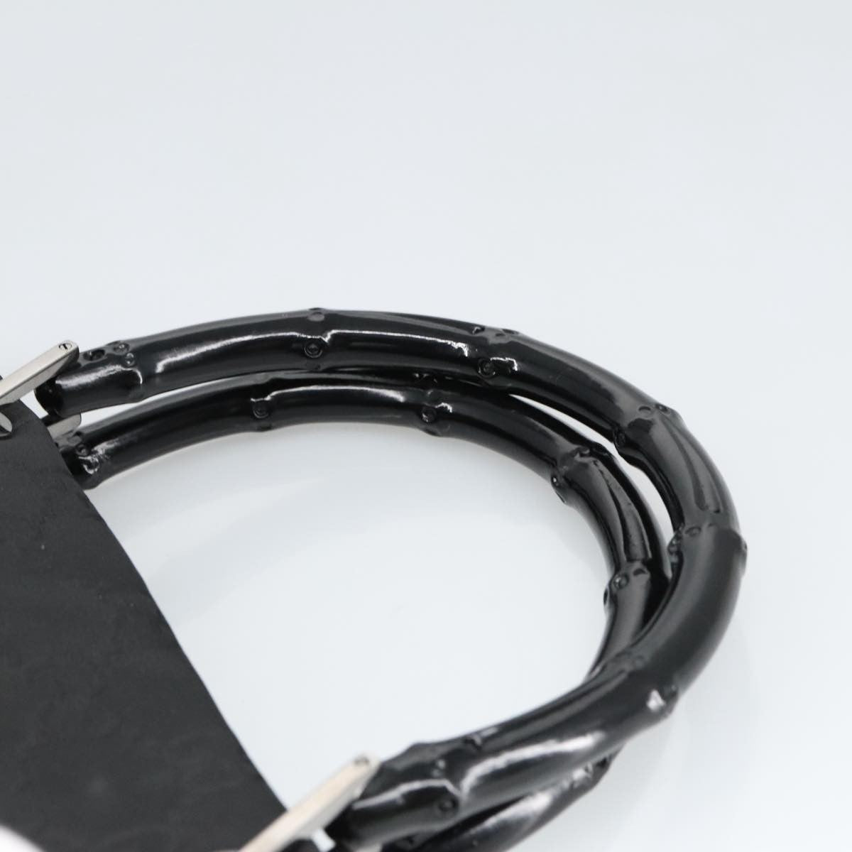 Gucci Vintage Bamboo Handle Tote GG Nylon, BLACK, NYLON, Tote bag