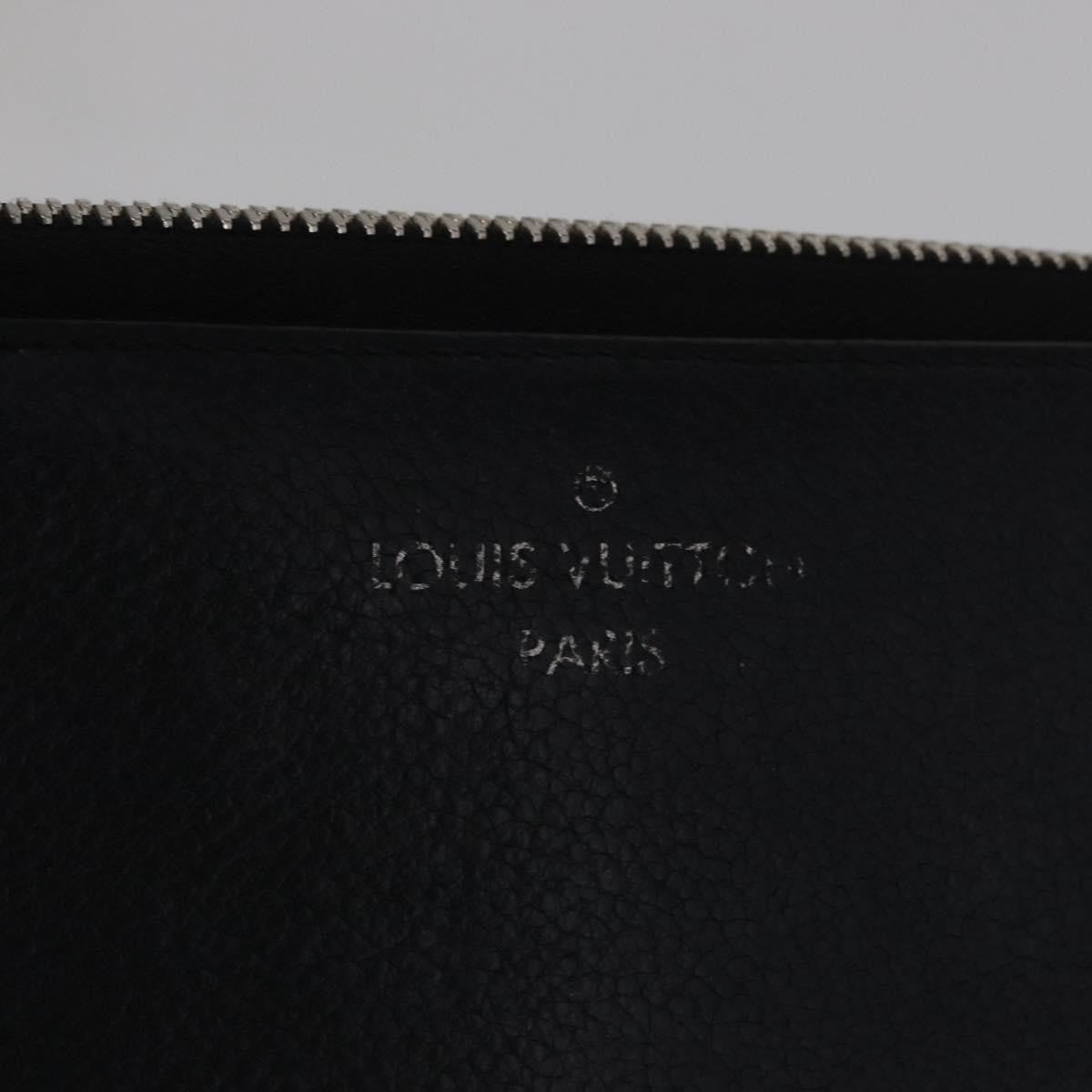 Louis Vuitton Comete Wallet Leather, BLACK, LEATHER, Wallets