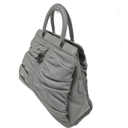 Christian Dior Karenina Tote Lambskin, GRAY, LEATHER, Tote bag