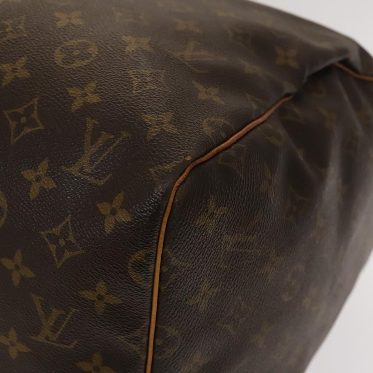 Louis Vuitton Keepall Bag Monogram Canvas, BROWN, CANVAS, Travel bag