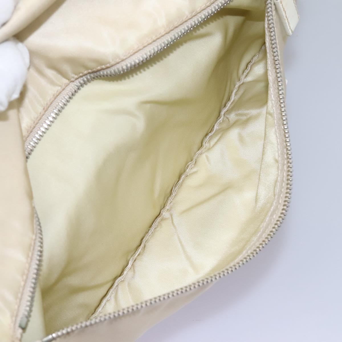 Prada Double Buckle Flap Messenger Bag Tessuto, BEIGE, NYLON, Shoulder bag