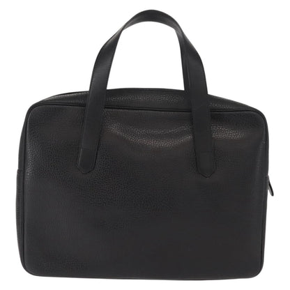 Christian Dior Vintage CD Handbag Leather, BLACK, LEATHER, Briefcase