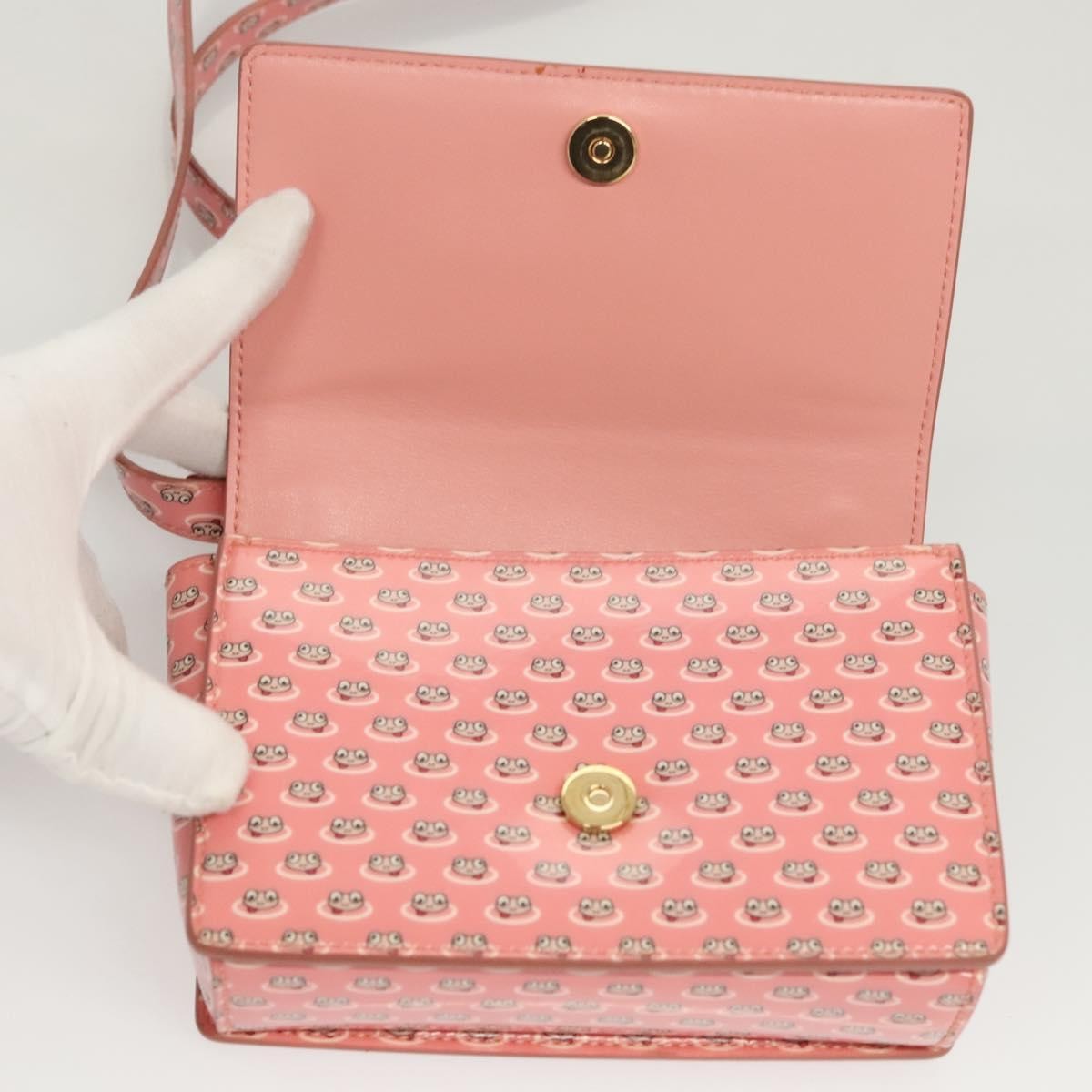 Salvatore Ferragamo Vala Shoulder Bag Patent Leather, PINK, PATENT_LEATHER, Shoulder bag