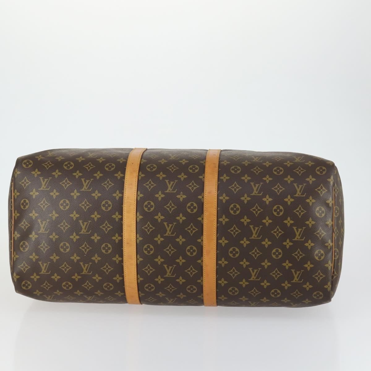 Louis Vuitton Keepall Bag Monogram Canvas, BROWN, CANVAS, Travel bag
