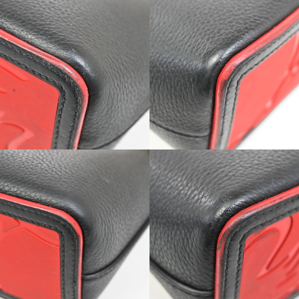 Christian Louboutin Cabata Empire Tote Studded Leather, BLACK, LEATHER, Handbag