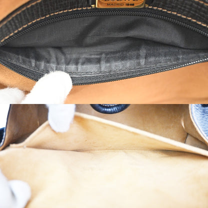 Loewe Turn Lock Leather, BLACK, LEATHER, Handbag