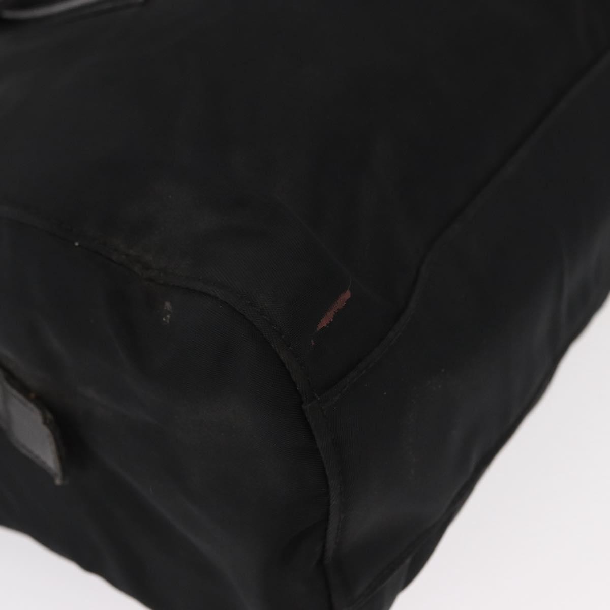 Prada Vintage Chain Shoulder Bag Tessuto, BLACK, NYLON, Shoulder bag