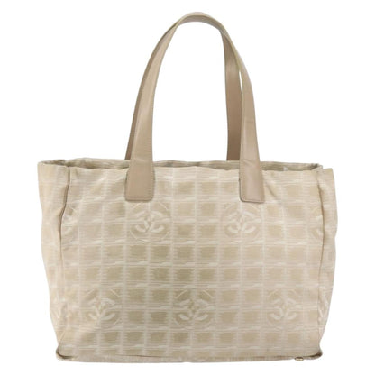 Chanel Travel Line Tote Nylon, BEIGE, NYLON, Tote bag