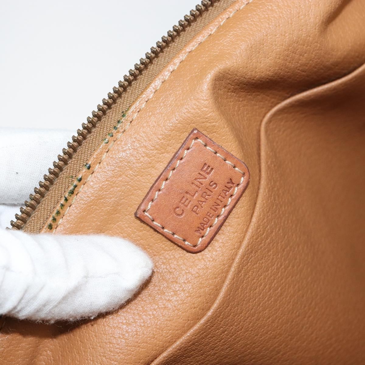 Celine C Macadam Pouch Canvas, BROWN, PVC, Clutche & pouche