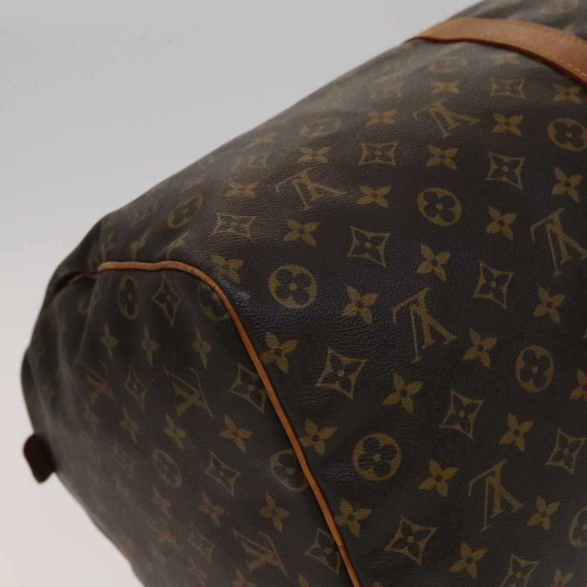 Louis Vuitton Keepall Bag Monogram Canvas, BROWN, CANVAS, Travel bag