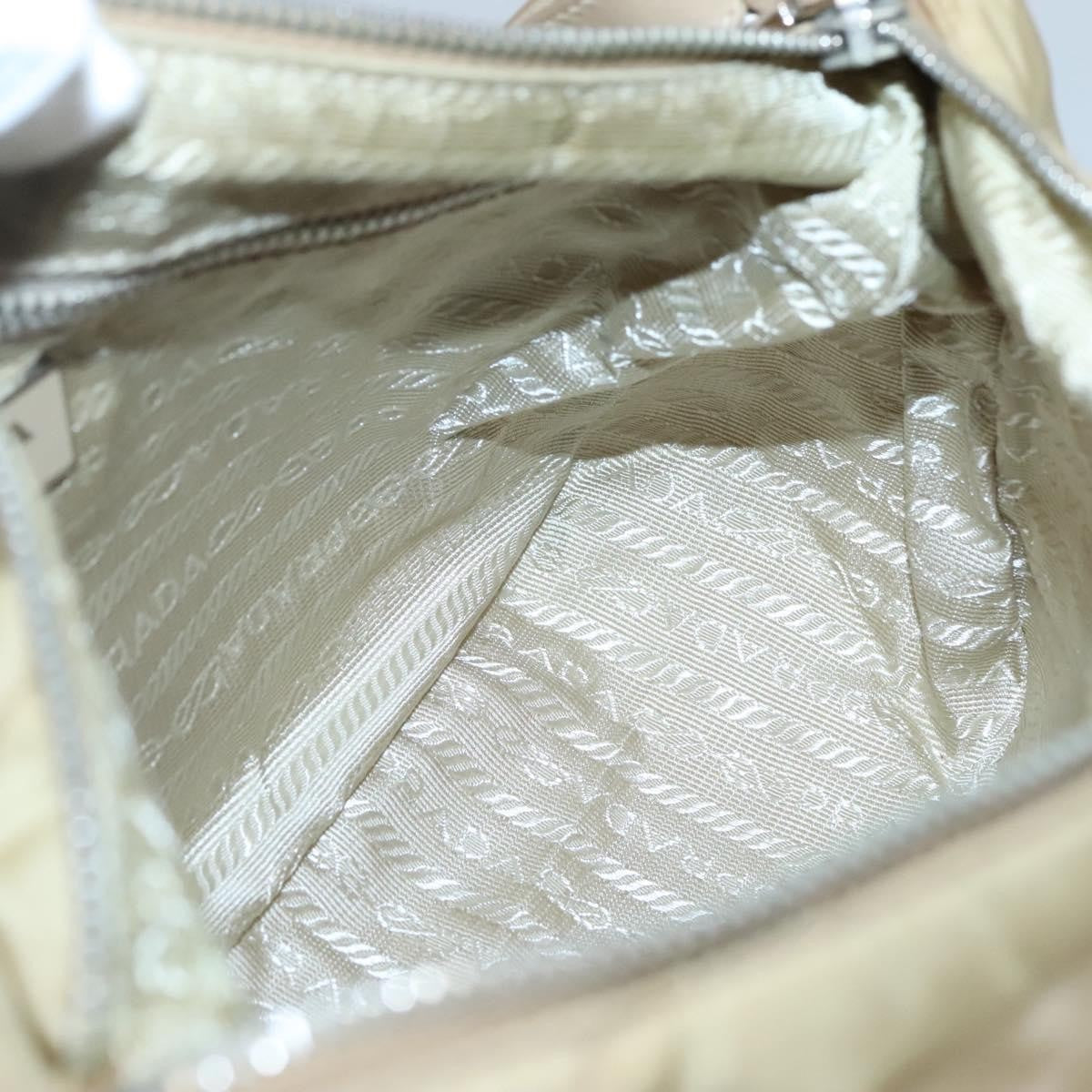 Prada Hobo Tessuto, BEIGE, NYLON, Shoulder bag