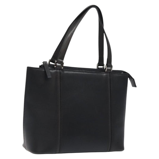 Burberry Vintage Handbag Leather, BLACK, LEATHER, Handbag