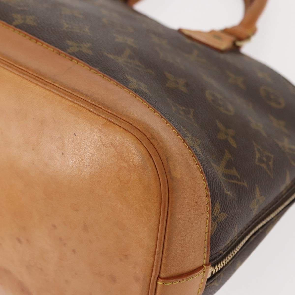 Louis Vuitton Alma Handbag Monogram Canvas, BROWN, CANVAS, Handbag