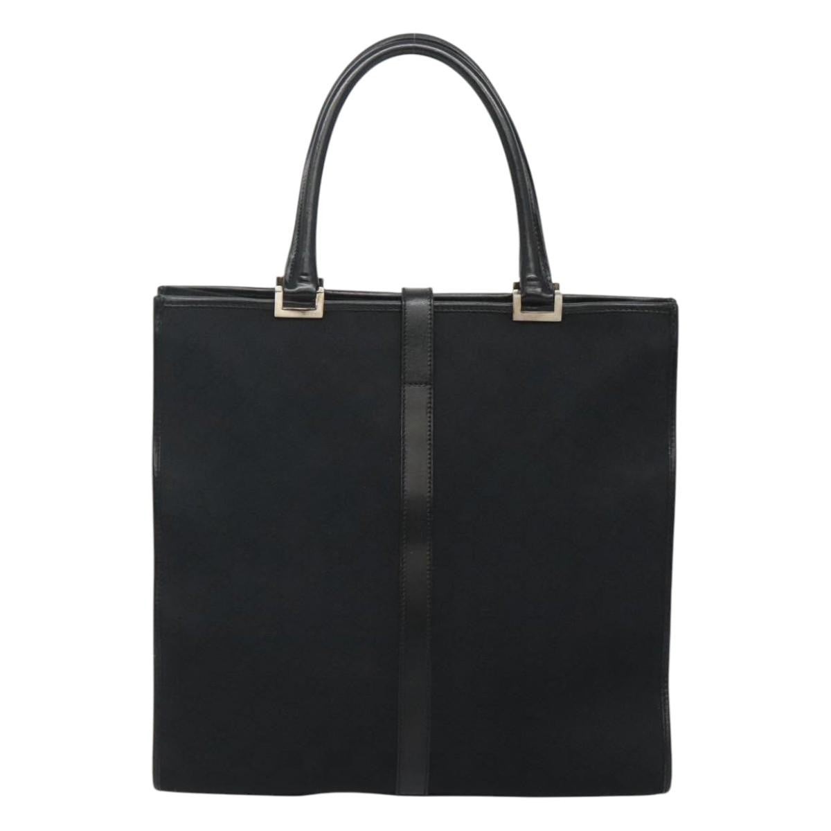 "Gucci Vintage Jackie Tote Canvas, Leather", BLACK, CANVAS, Tote bag