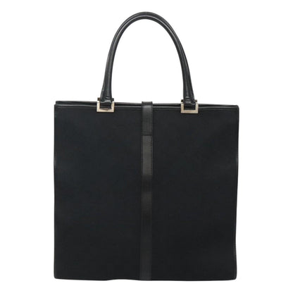 "Gucci Vintage Jackie Tote Canvas, Leather", BLACK, CANVAS, Tote bag