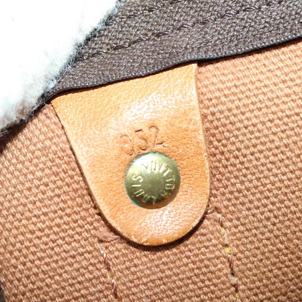 Louis Vuitton Keepall Bag Monogram Canvas, BROWN, CANVAS, Travel bag