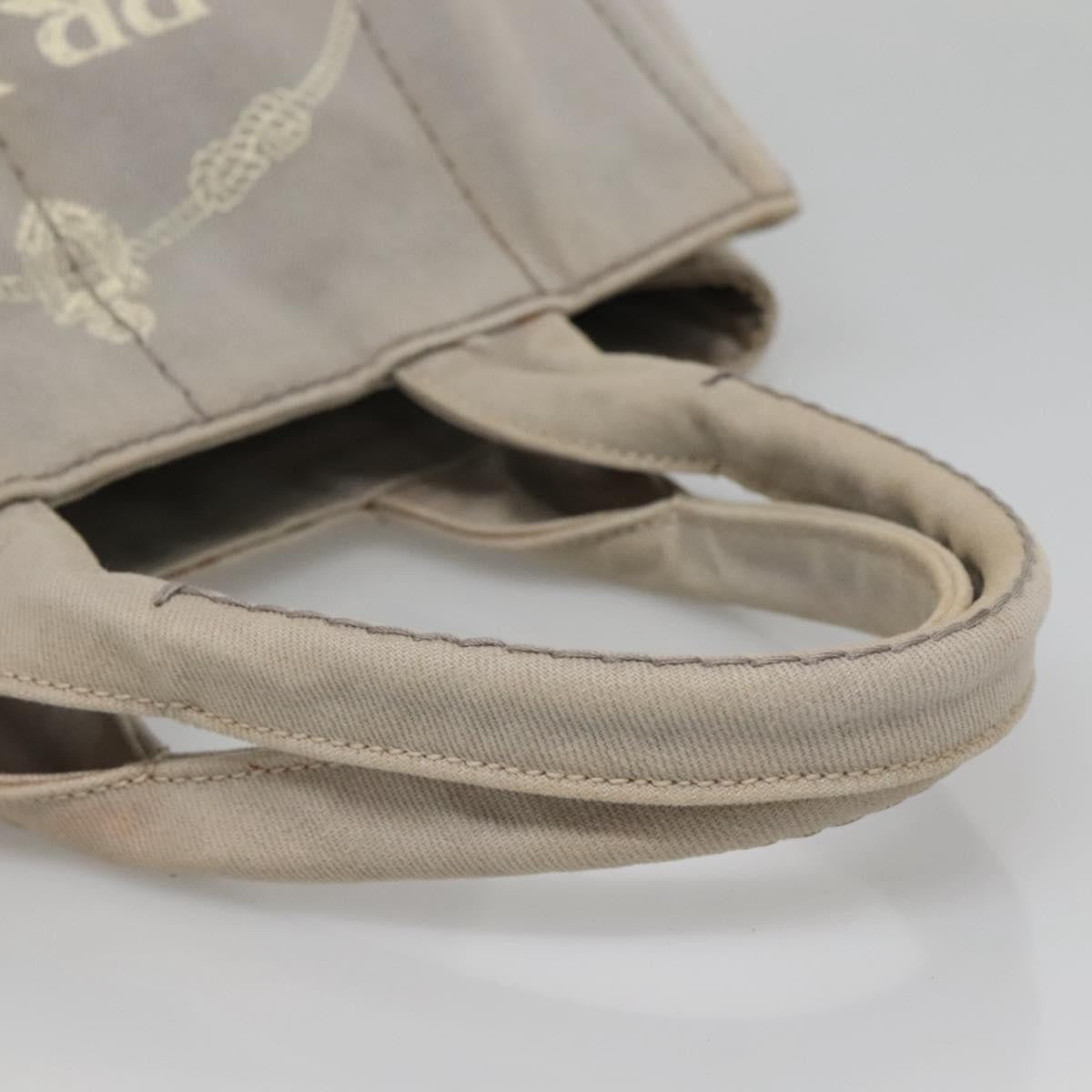 Prada Canapa Convertible Tote Canvas, GRAY, CANVAS, Tote bag