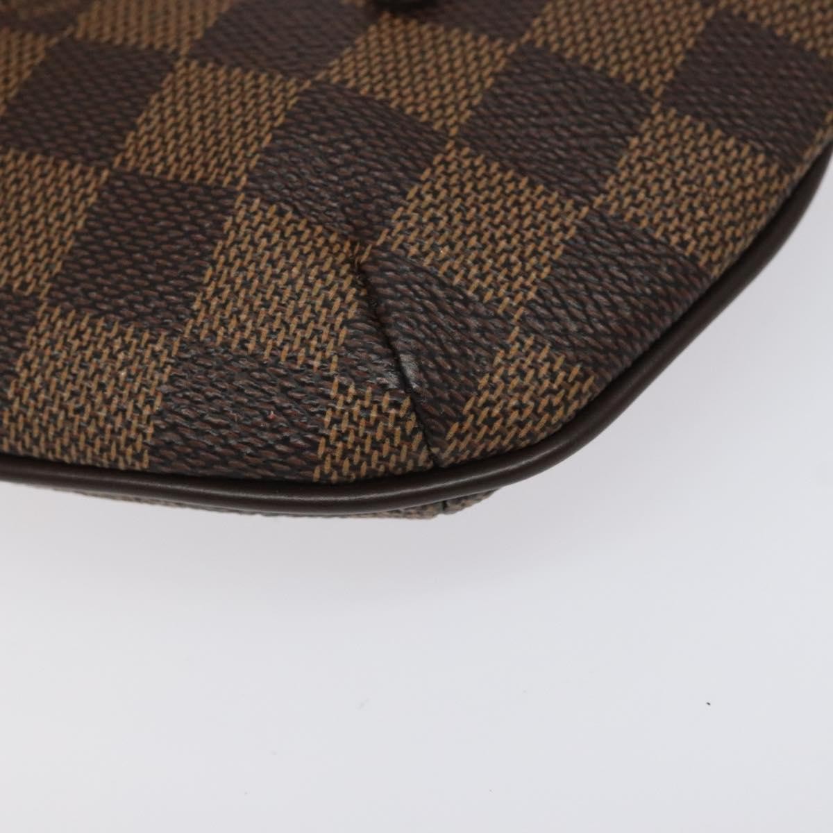 Louis Vuitton Manosque Pochette Damier, BROWN, CANVAS, Clutche & pouche