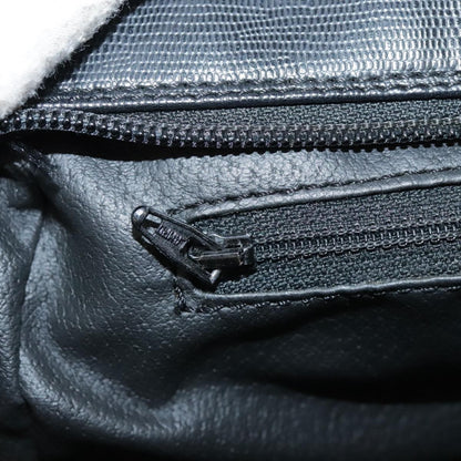 Celine Circle Logo Handbag Leather, BLACK, LEATHER, Handbag