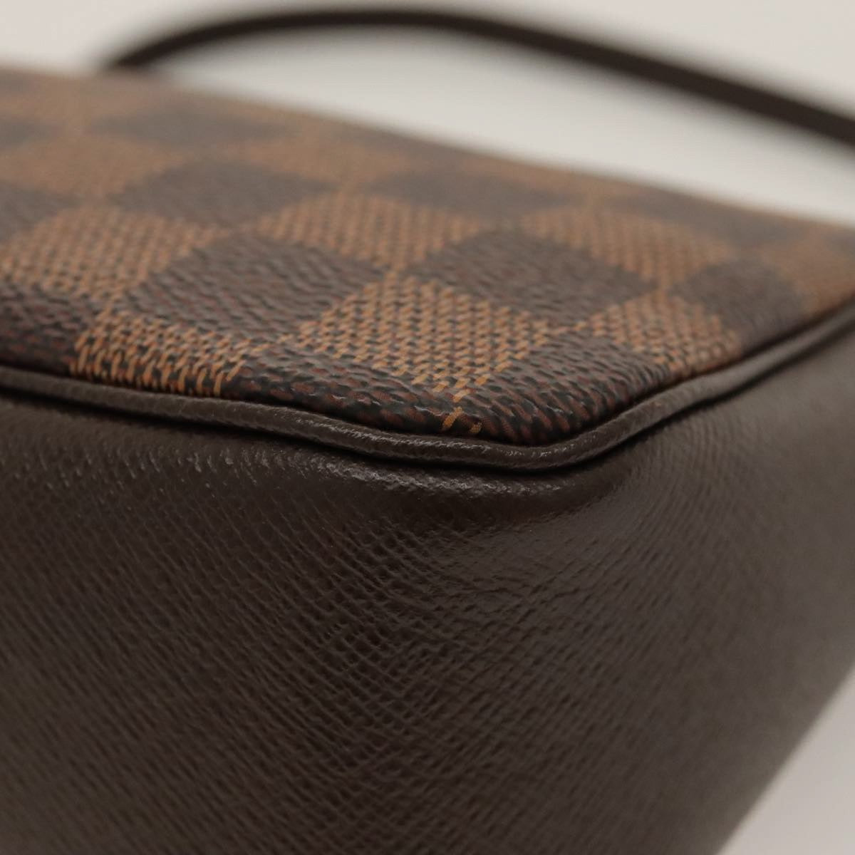 Louis Vuitton Trousse Make Up Bag Damier, BROWN, CANVAS, Clutche & pouche