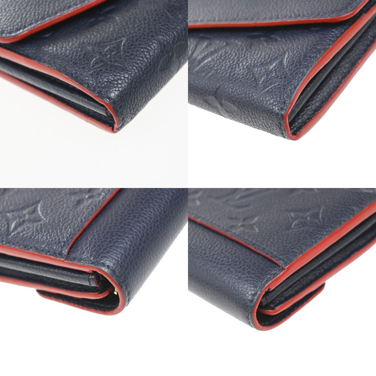 Louis Vuitton Sarah Wallet NM Monogram Empreinte Leather, BLUE, LEATHER, Wallets