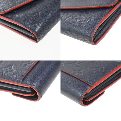 Louis Vuitton Sarah Wallet NM Monogram Empreinte Leather, BLUE, LEATHER, Wallets
