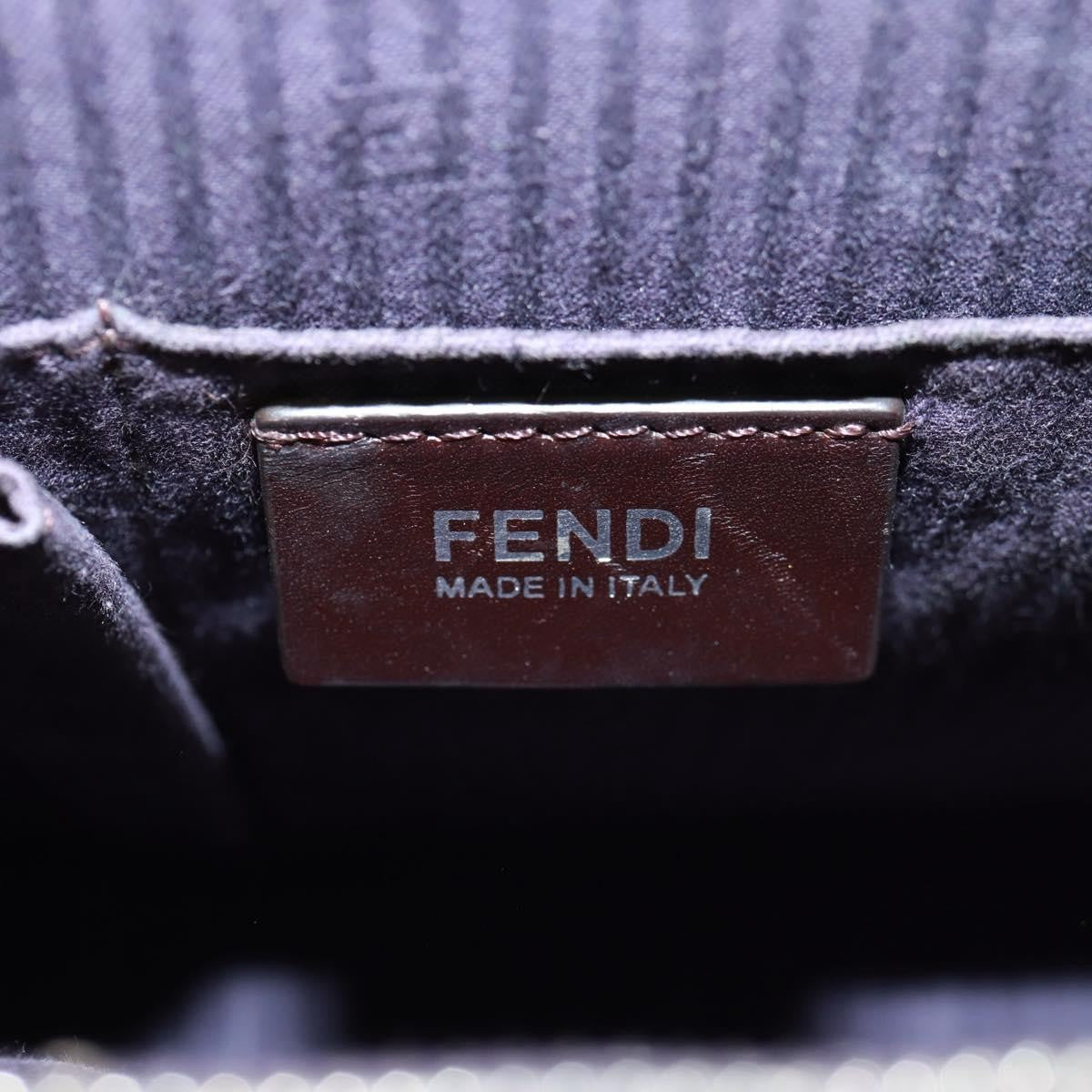 Fendi 2Jours Bag Leather, PURPLE, LEATHER, Handbag