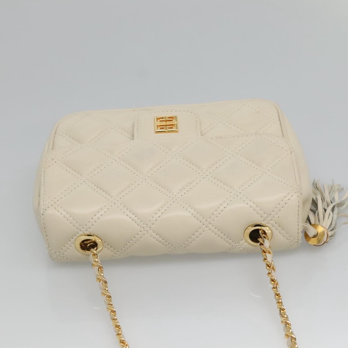Givenchy Shoulder Bag Leather, WHITE, LEATHER, Shoulder bag