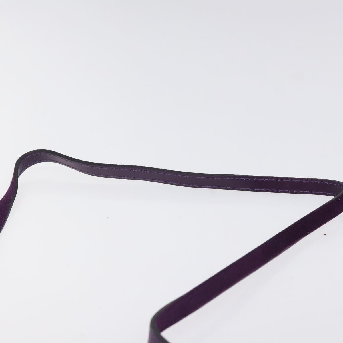 Salvatore Ferragamo Vala Shoulder Bag Suede, PURPLE, SUEDE, Shoulder bag