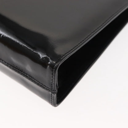 Salvatore Ferragamo Vintage Gancini Chain Shoulder Bag Patent Leather, BLACK, PATENT_LEATHER, Shoulder bag