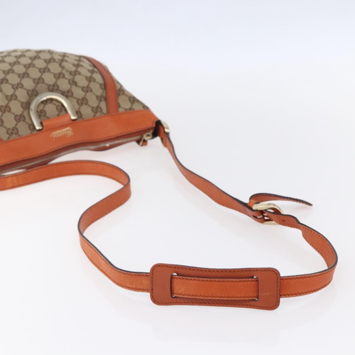 Gucci D Ring Messenger Bag GG Canvas, BEIGE, CANVAS, Shoulder bag