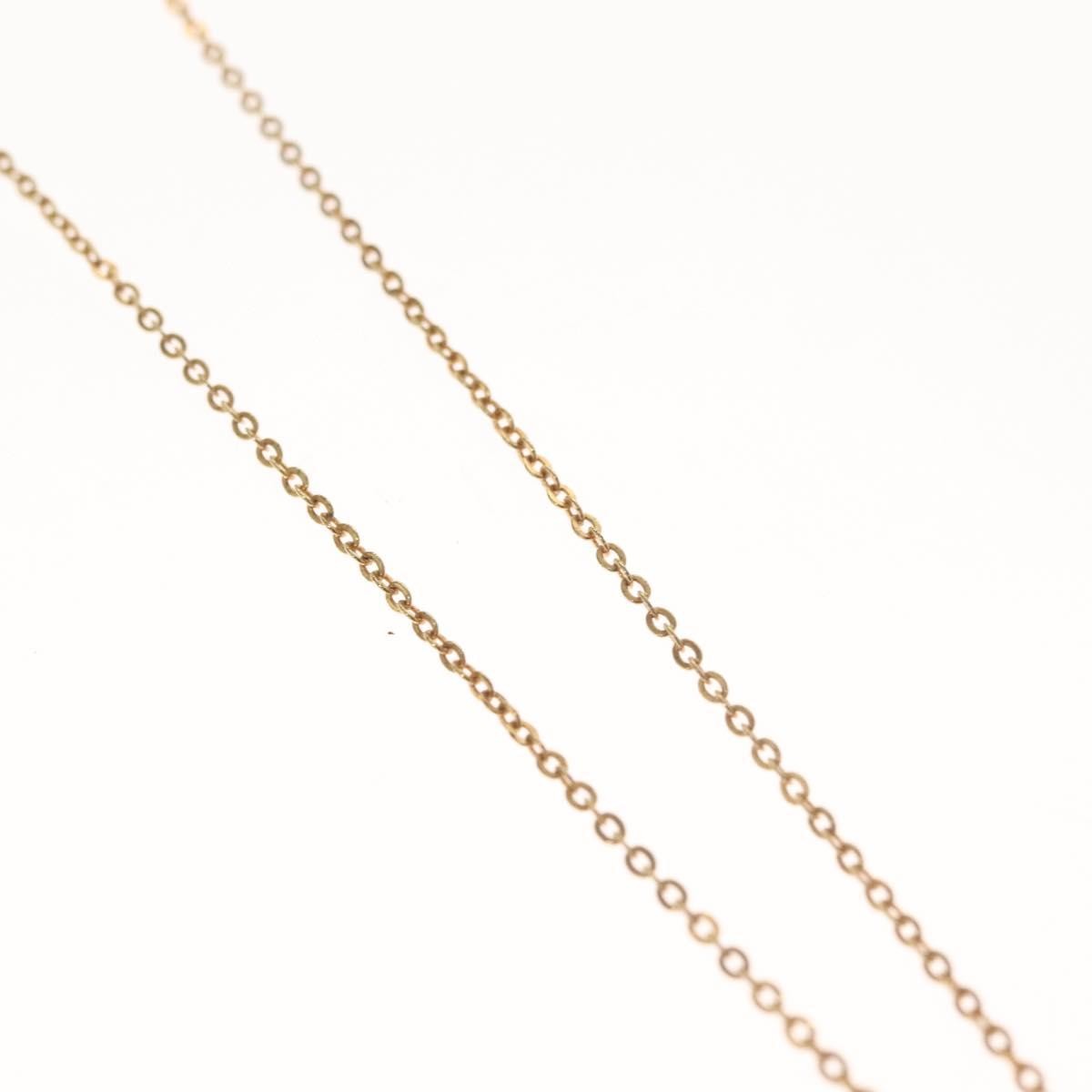 Christian Dior Vintage CD Pendant Necklace Metal with Crystals, GOLD, METAL, Necklace