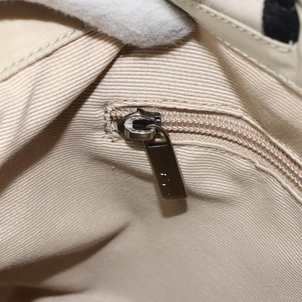 Salvatore Ferragamo Vala Handbag Nylon, BEIGE, NYLON, Handbag