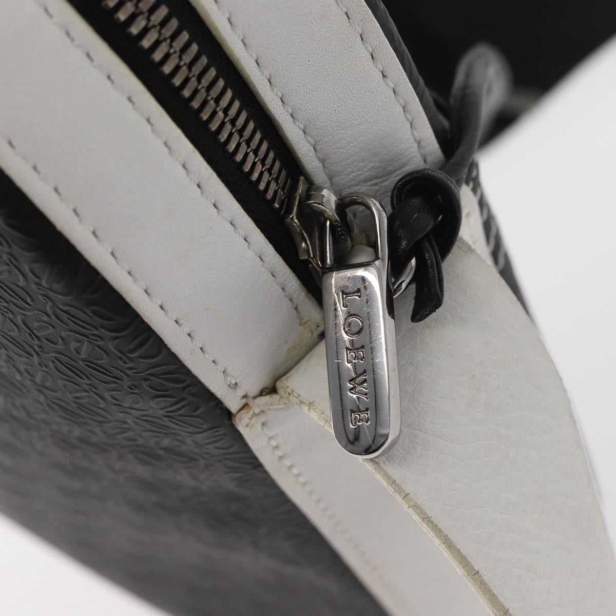 Loewe Anagram Shoulder Bag Leather, BLACK, LEATHER, Shoulder bag