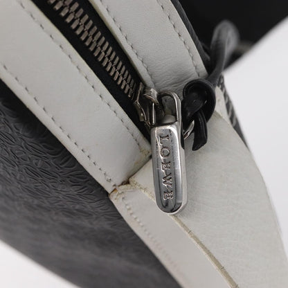 Loewe Anagram Shoulder Bag Leather, BLACK, LEATHER, Shoulder bag