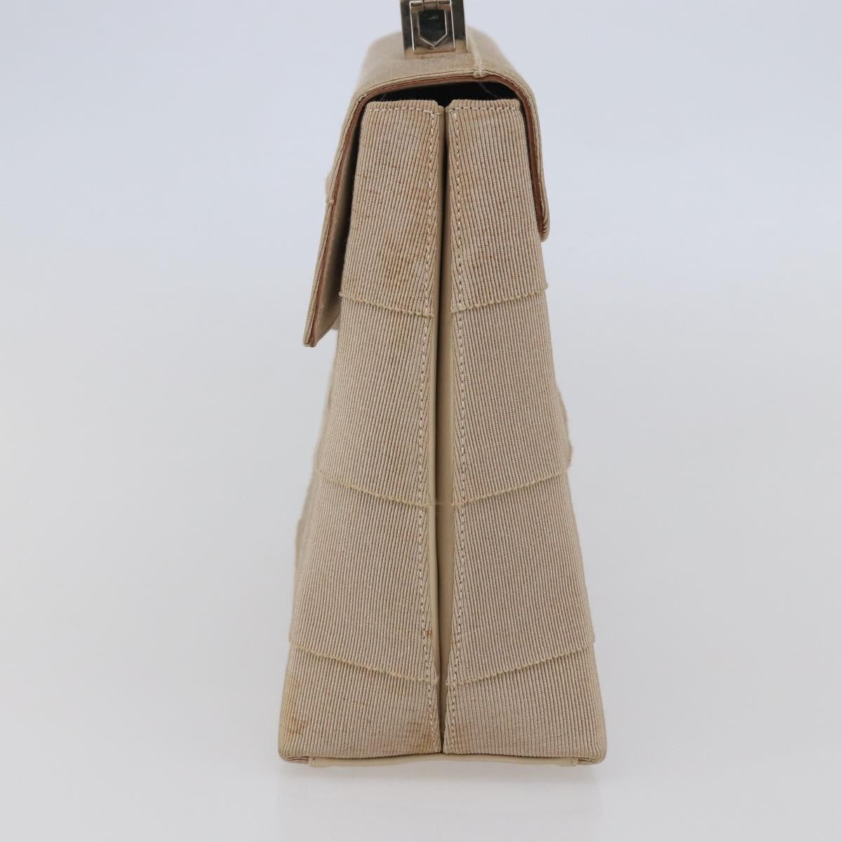 Salvatore Ferragamo Vintage Gancini Cage Top Handle Bag Canvas, BEIGE, CANVAS, Bag