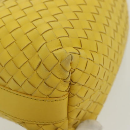 Bottega Veneta Wallace Shoulder Bag Intrecciato Nappa, YELLOW, LEATHER, Clutche & pouche