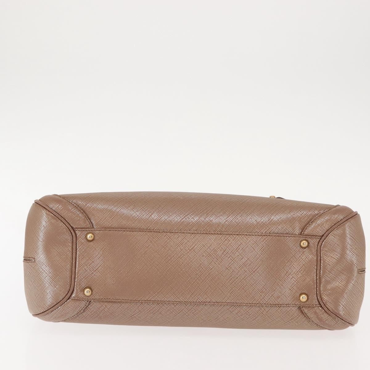 Salvatore Ferragamo Flap Satchel Saffiano Leather, GOLD, LEATHER, Handbag