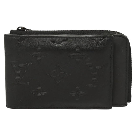 Louis Vuitton Hybrid Wallet Monogram Shadow Leather, Black, Leather, Wallet