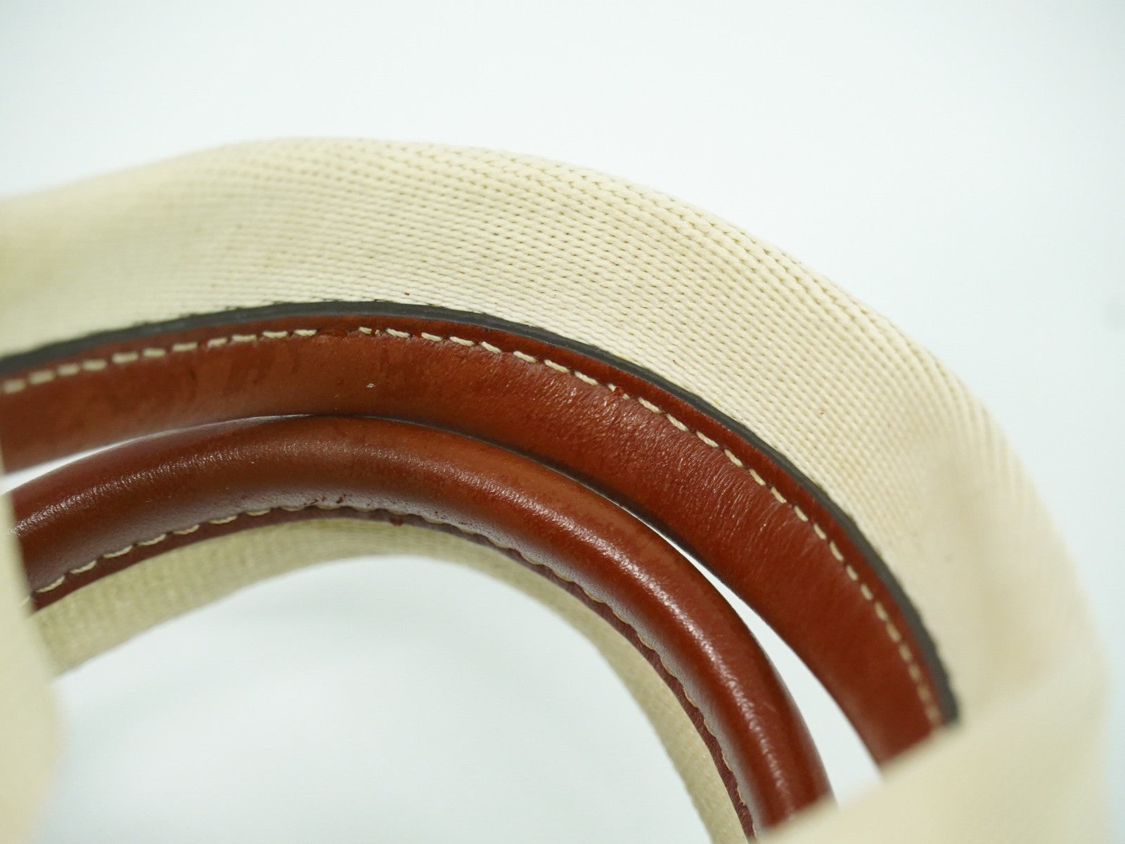 Chloe Woody Convertible Tote Canvas with Leather, BEIGE, CANVAS, Tote bag