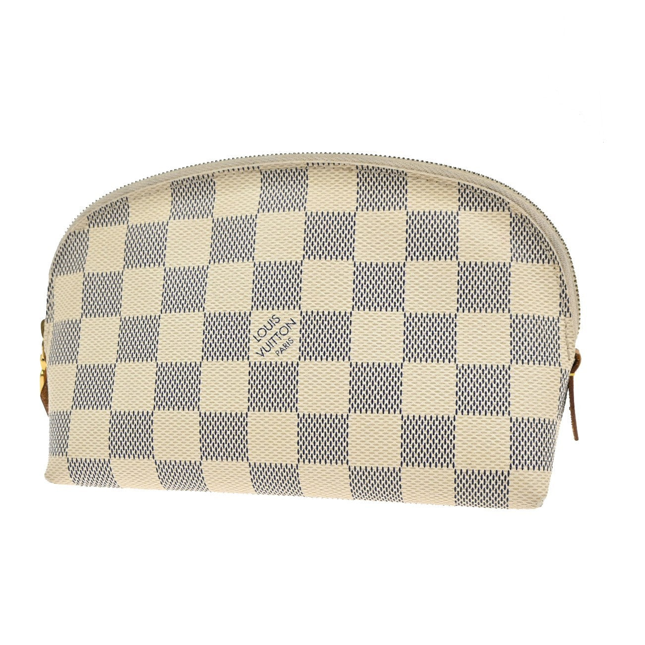 Louis Vuitton Cosmetic Pouch Damier, WHITE, CANVAS, Clutche & pouche
