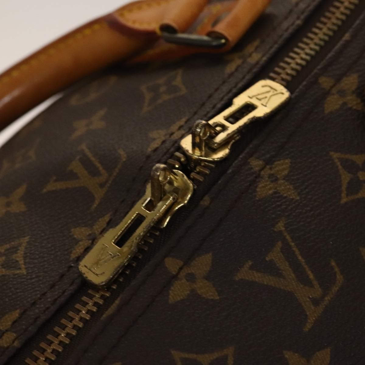Louis Vuitton Keepall Bag Monogram Canvas, BROWN, CANVAS, Travel bag