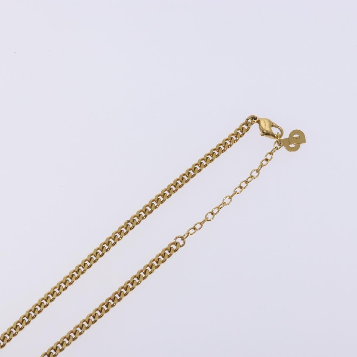 Christian Dior CD Pendant Necklace Gold-plated, GOLD, METAL, Necklace