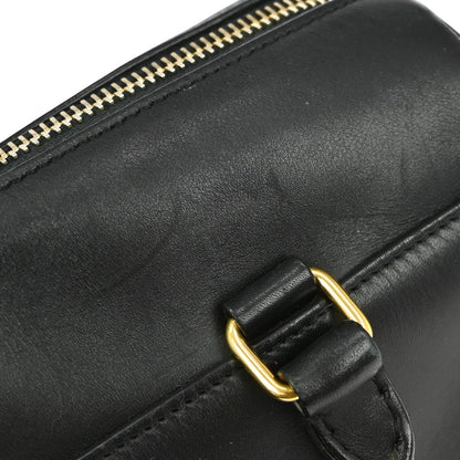 Saint Laurent Classic Baby Duffle Bag Leather, BLACK, LEATHER, Handbag