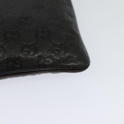 Gucci Zip Top Messenger Bag Guccissima Leather, BROWN, LEATHER, Shoulder bag