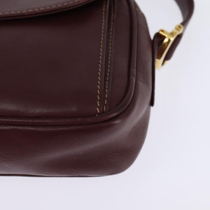 cartier Must de Cartier Shoulder Bag Leather, BURGUNDY, LEATHER, Shoulder bag