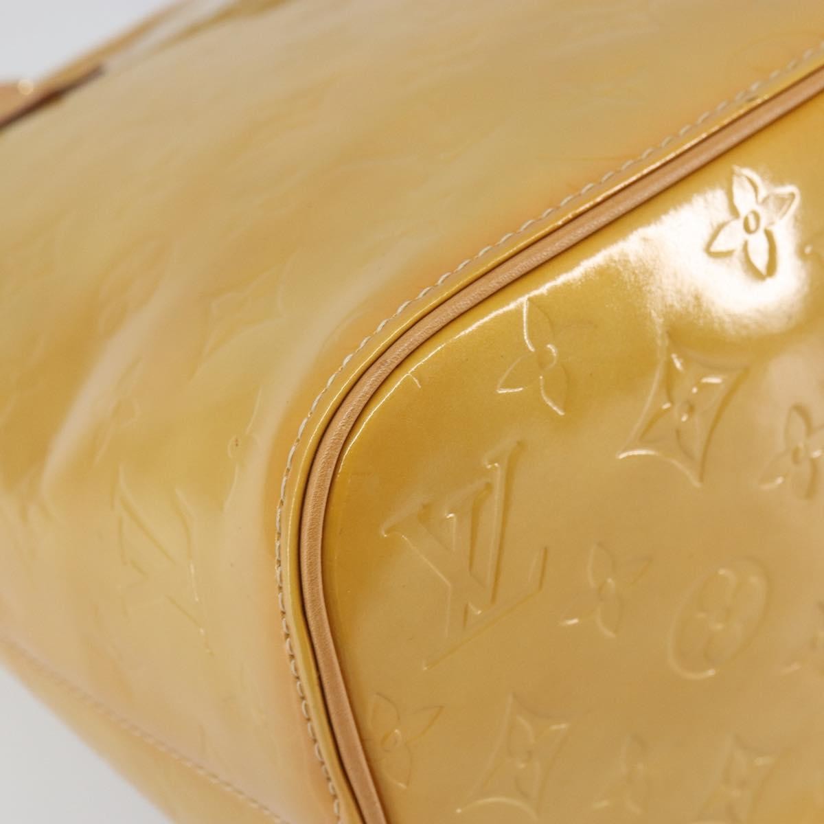 Louis Vuitton Houston Handbag Monogram Vernis, BEIGE, PATENT_LEATHER, Handbag