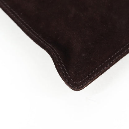 Chanel Vintage Shoulder Bag Suede, BROWN, SUEDE, Shoulder bag