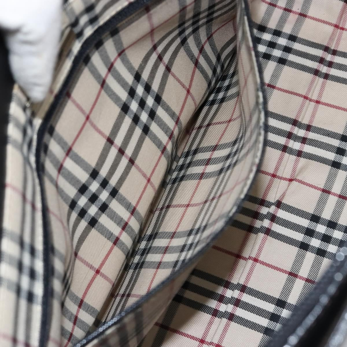 Burberry Handle Tote Leather, BLACK, LEATHER, Tote bag